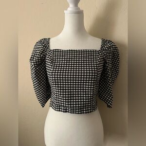 Topshop Gingham top